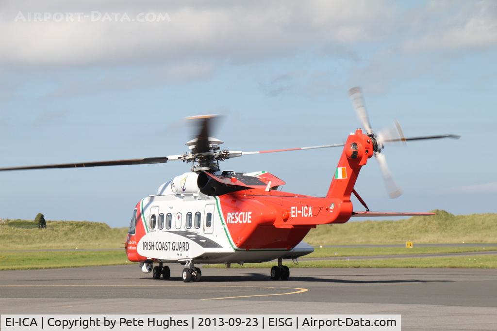 EI-ICA, 2006 Sikorsky S-92A C/N 920045, EI-ICA all-round sequence on departure from its Sligo base
