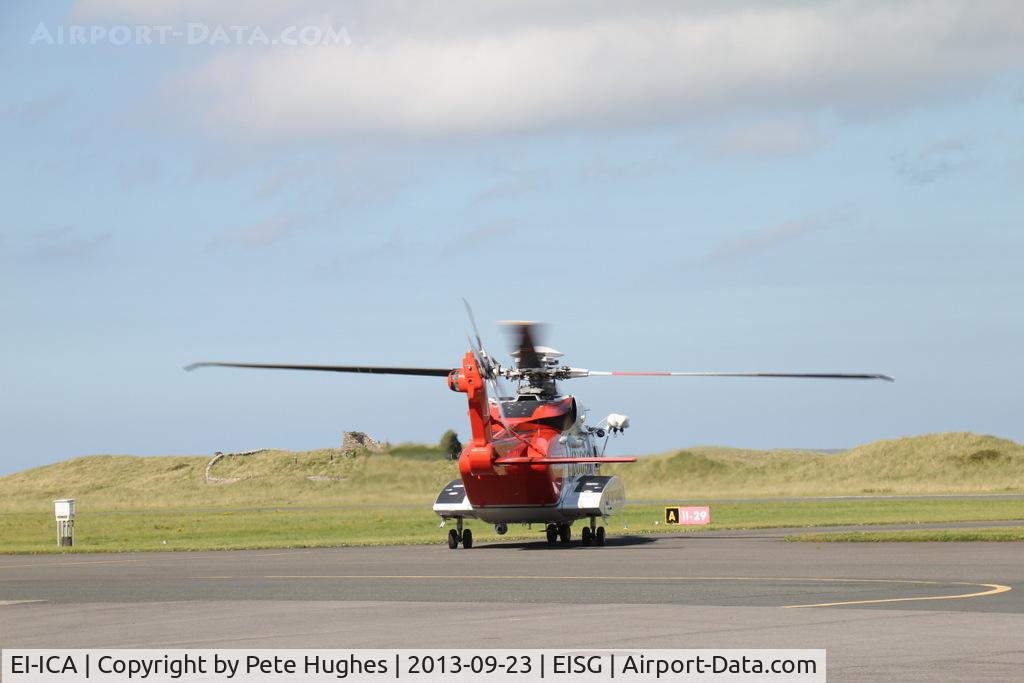 EI-ICA, 2006 Sikorsky S-92A C/N 920045, EI-ICA all-round sequence on departure from its Sligo base
