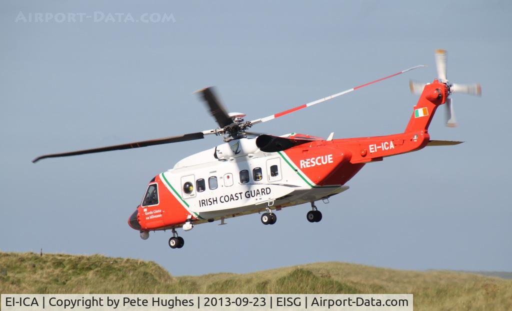 EI-ICA, 2006 Sikorsky S-92A C/N 920045, EI-ICA all-round sequence on departure from its Sligo base