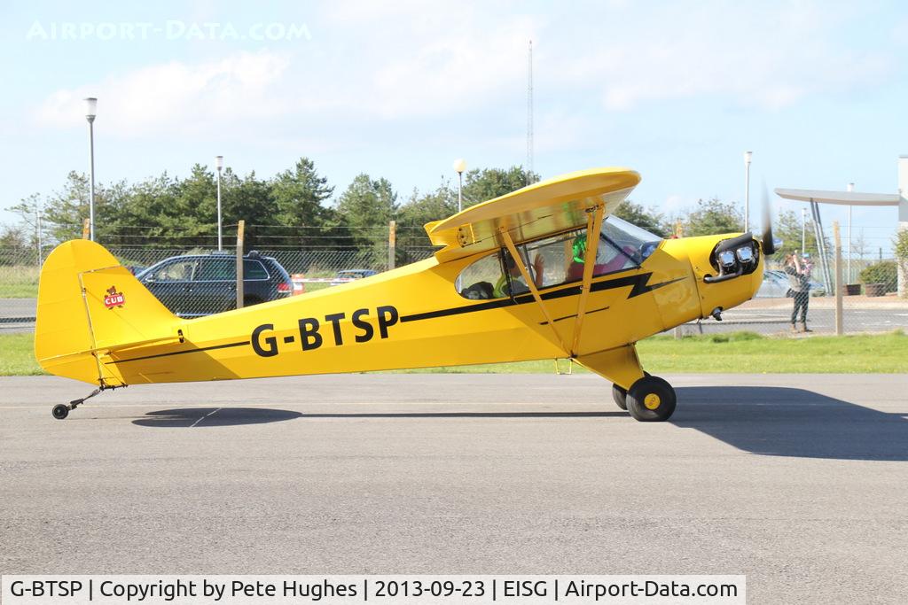 G-BTSP, 1941 Piper J3C-65 Cub Cub C/N 7647, G-BTSP Cub taxying out at Sligo
