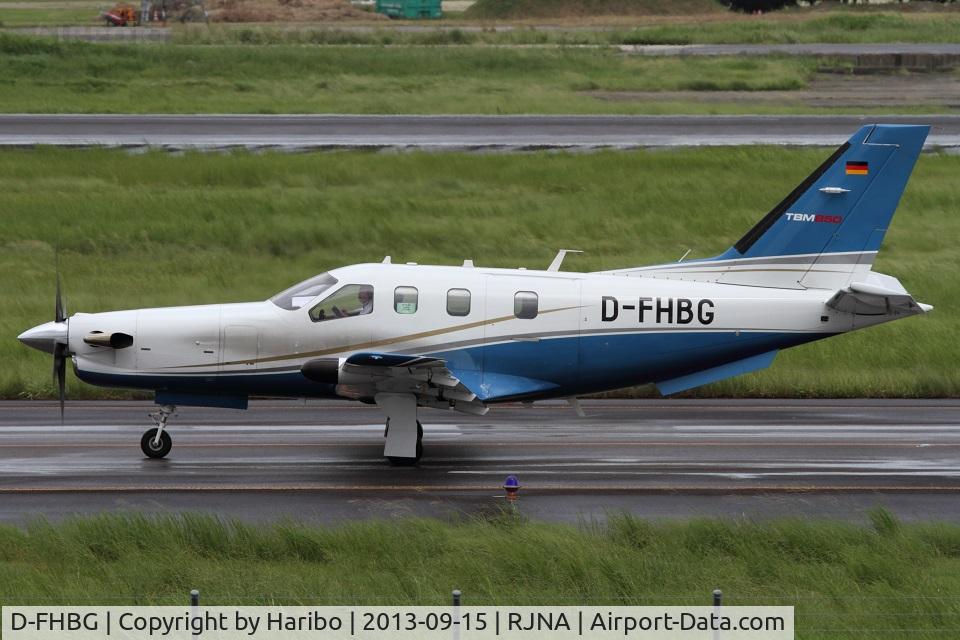 D-FHBG, 2012 Socata TBM-850 C/N 617, Taxing to RWY16 for departure.