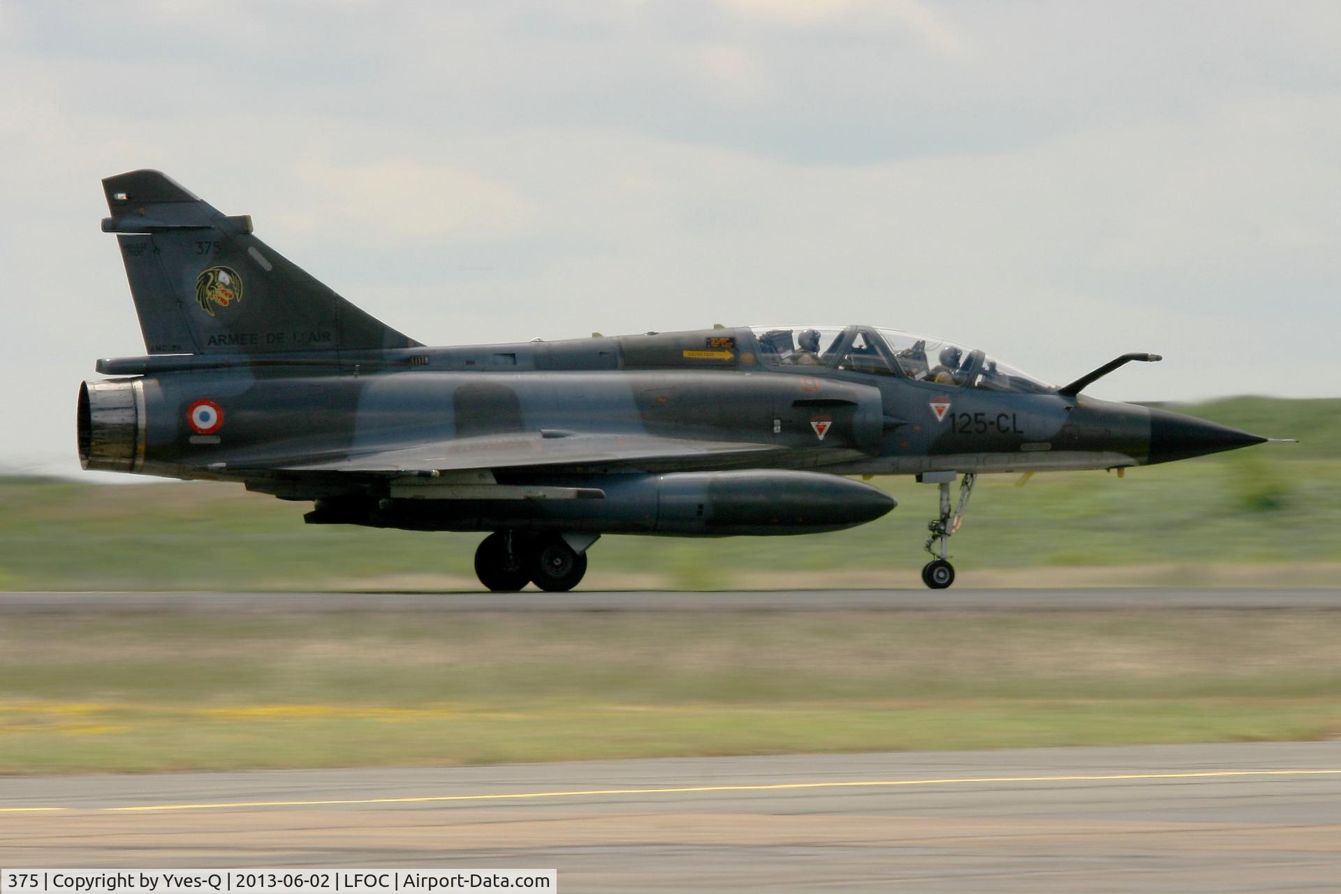 375, Dassault Mirage 2000N C/N 375, French Air Force Dassault Mirage 2000N (125-CL), Châteaudun Air Base 279 (LFOC)