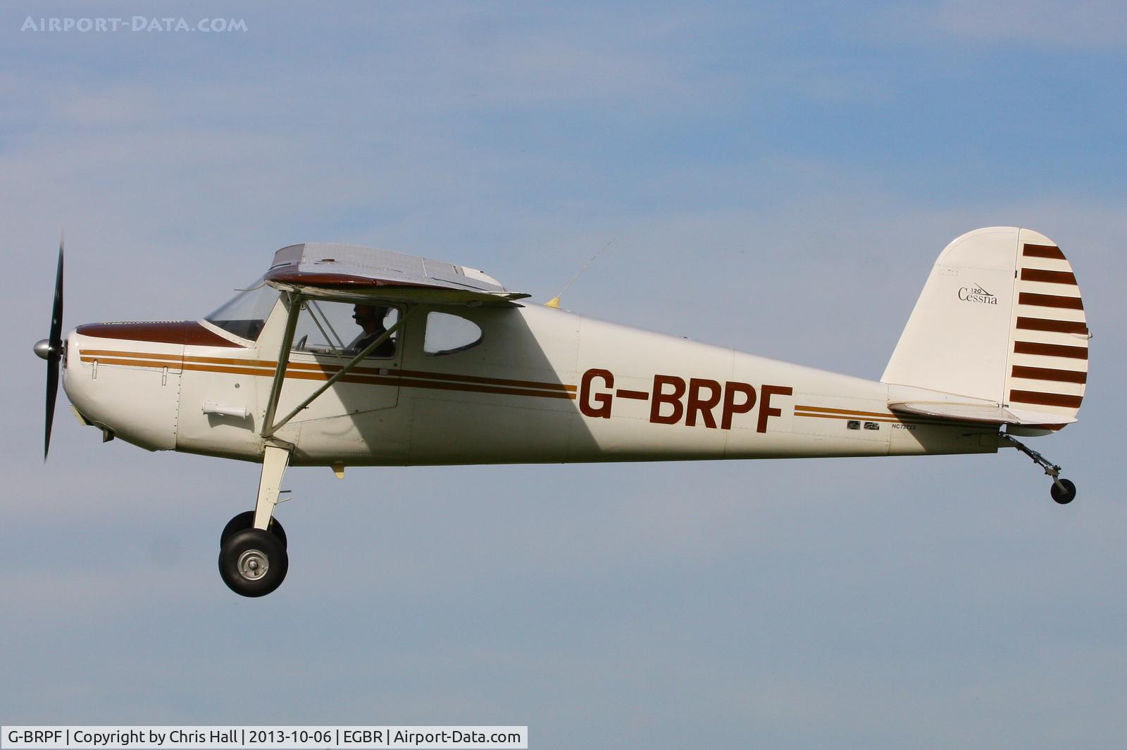 G-BRPF, 1946 Cessna 120 C/N 9902, at Breighton's Pre Hibernation Fly-in, 2013