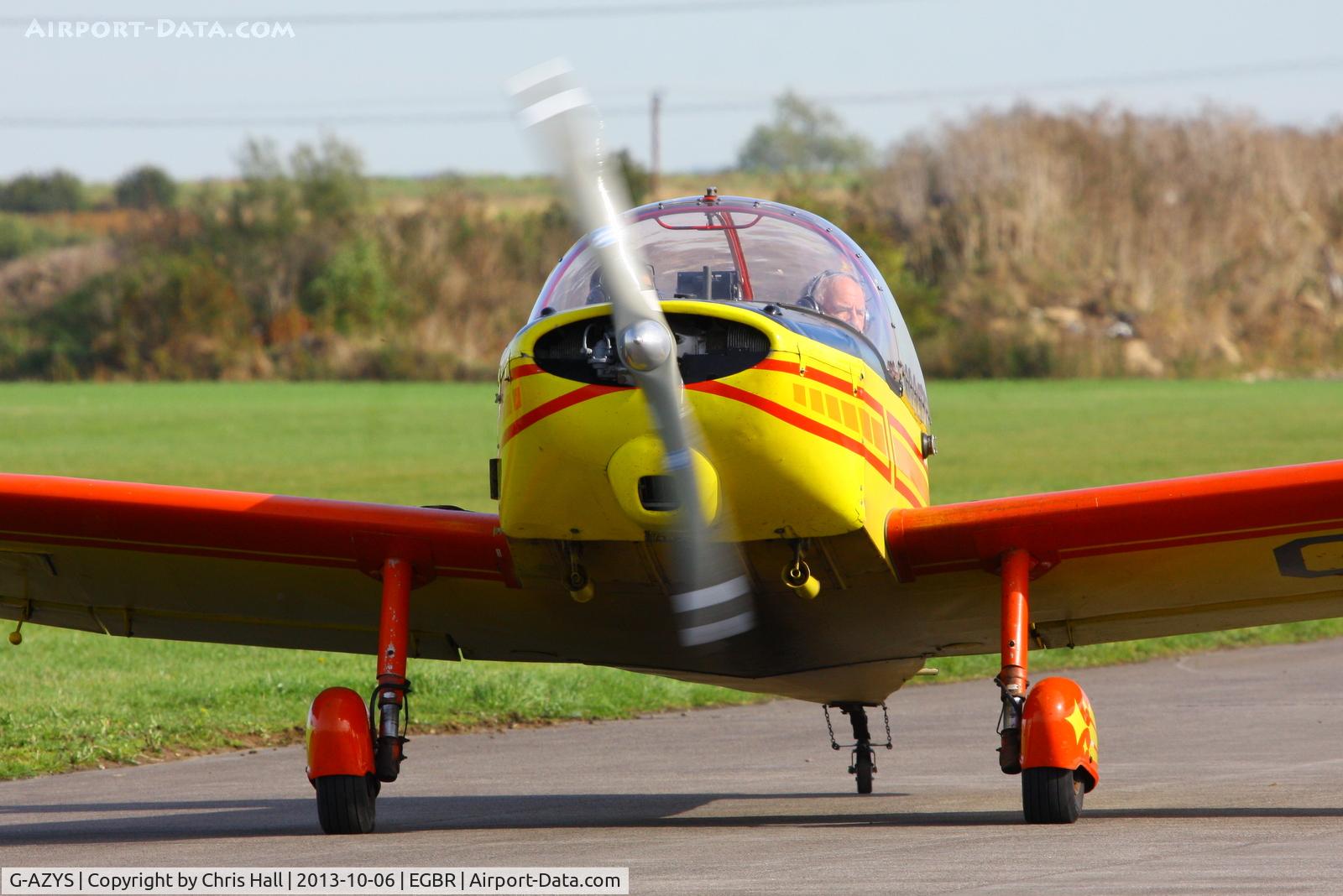 G-AZYS, 1961 Scintex CP-301C-1 Emeraude C/N 568, at Breighton's Pre Hibernation Fly-in, 2013