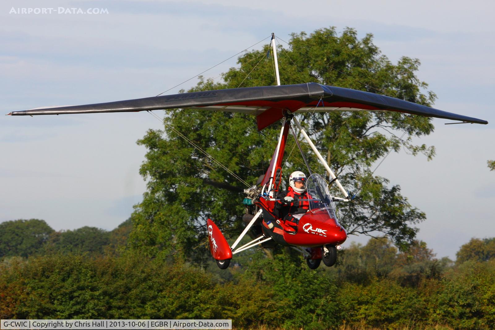 G-CWIC, 2004 Mainair Pegasus Quik C/N 8067, at Breighton's Pre Hibernation Fly-in, 2013