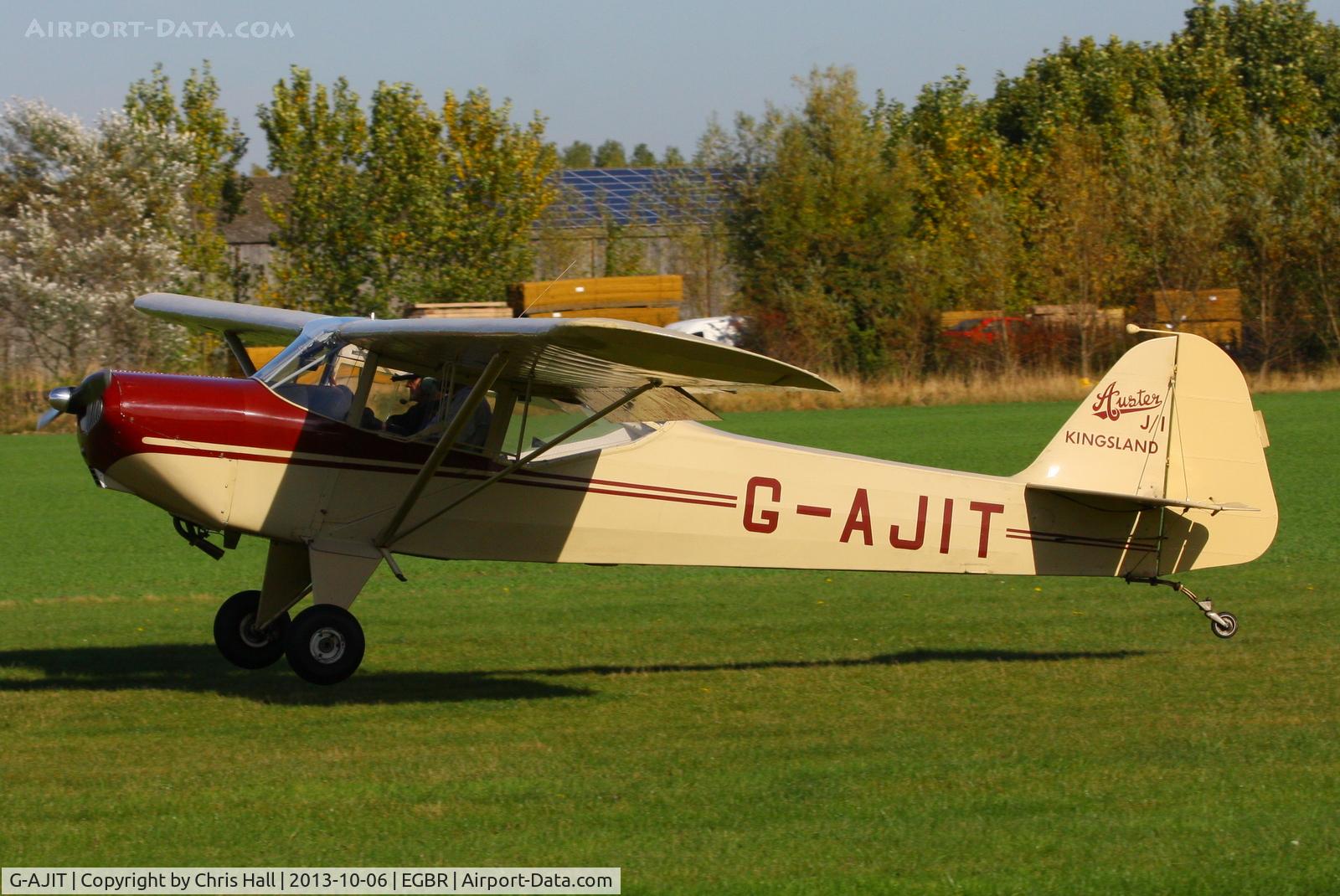 G-AJIT, 1946 Auster J-1 Kingsland C/N 2337, at Breighton's Pre Hibernation Fly-in, 2013