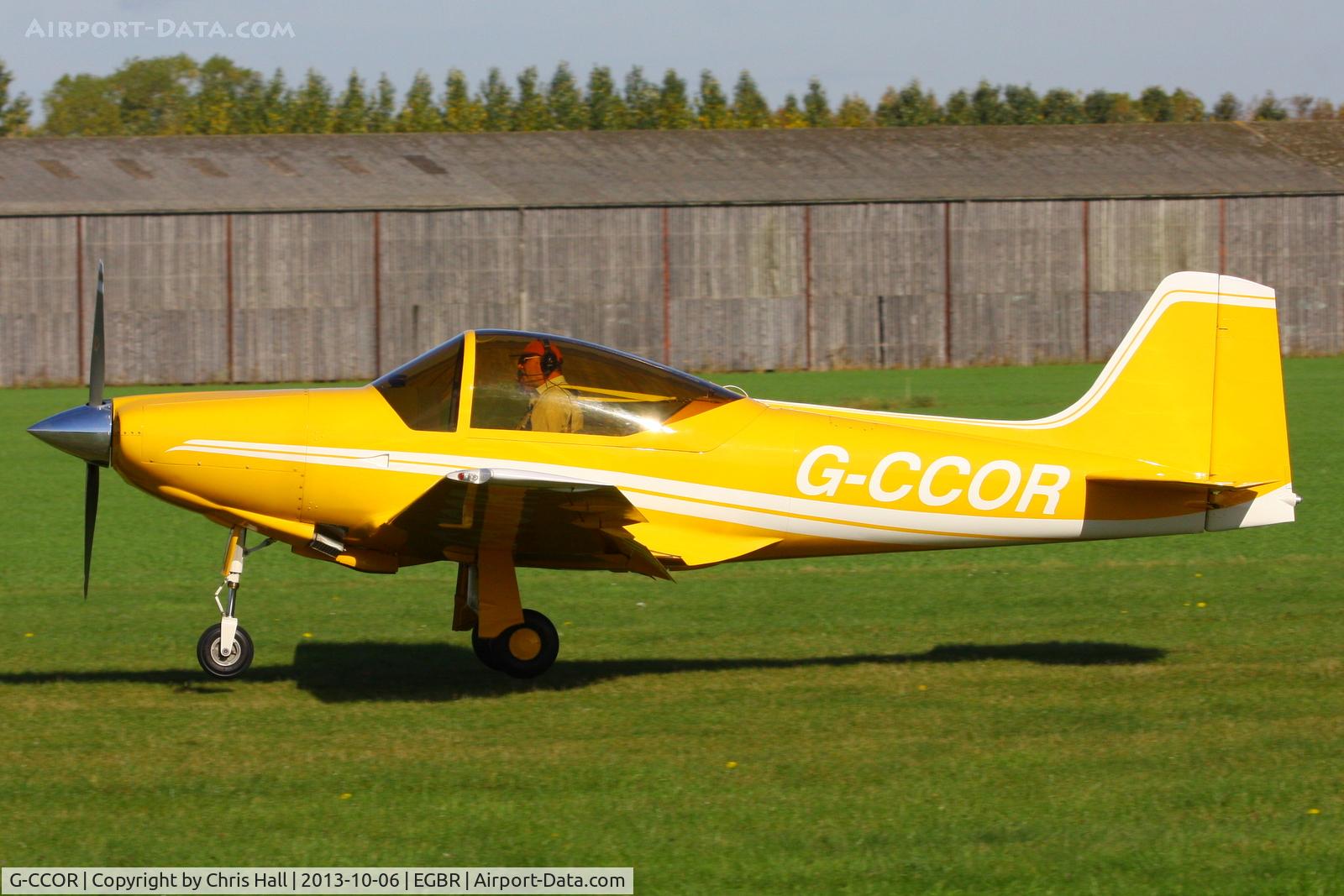 G-CCOR, 2005 Sequoia F8L Falco C/N PFA 100-10588, at Breighton's Pre Hibernation Fly-in, 2013