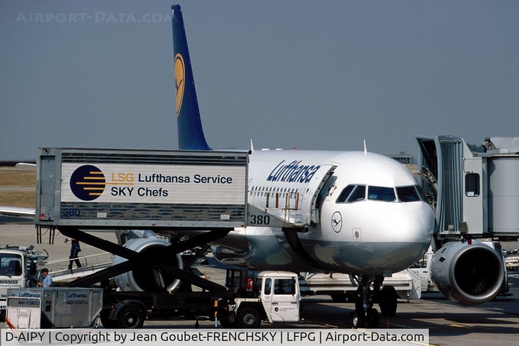 D-AIPY, 1991 Airbus A320-211 C/N 161, at CDG T1