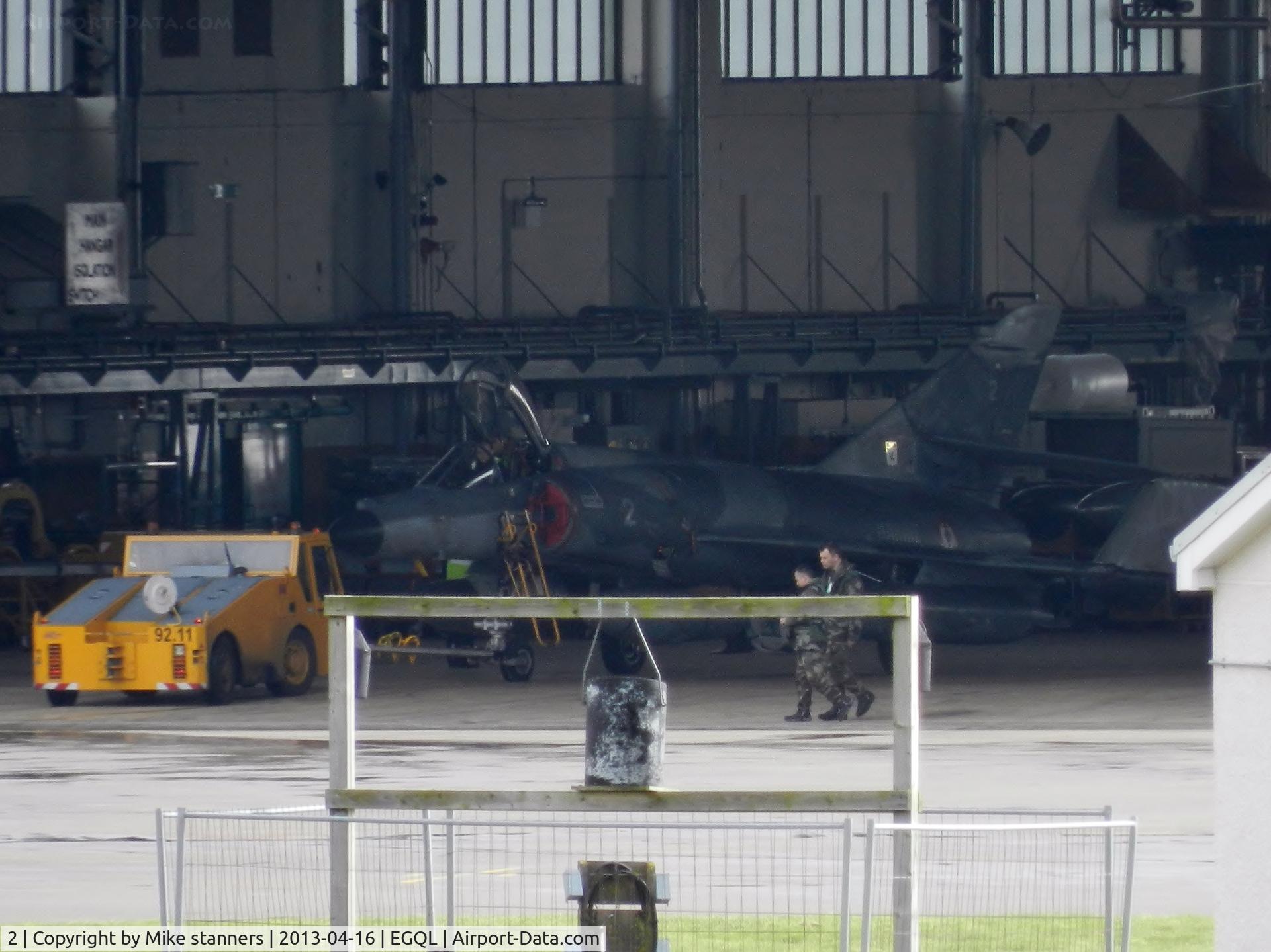 2, Dassault Super Etendard C/N 2, 17F Super Etendard being pushed back into the hanger after the flying programme for the day was cancelled due to cross winds