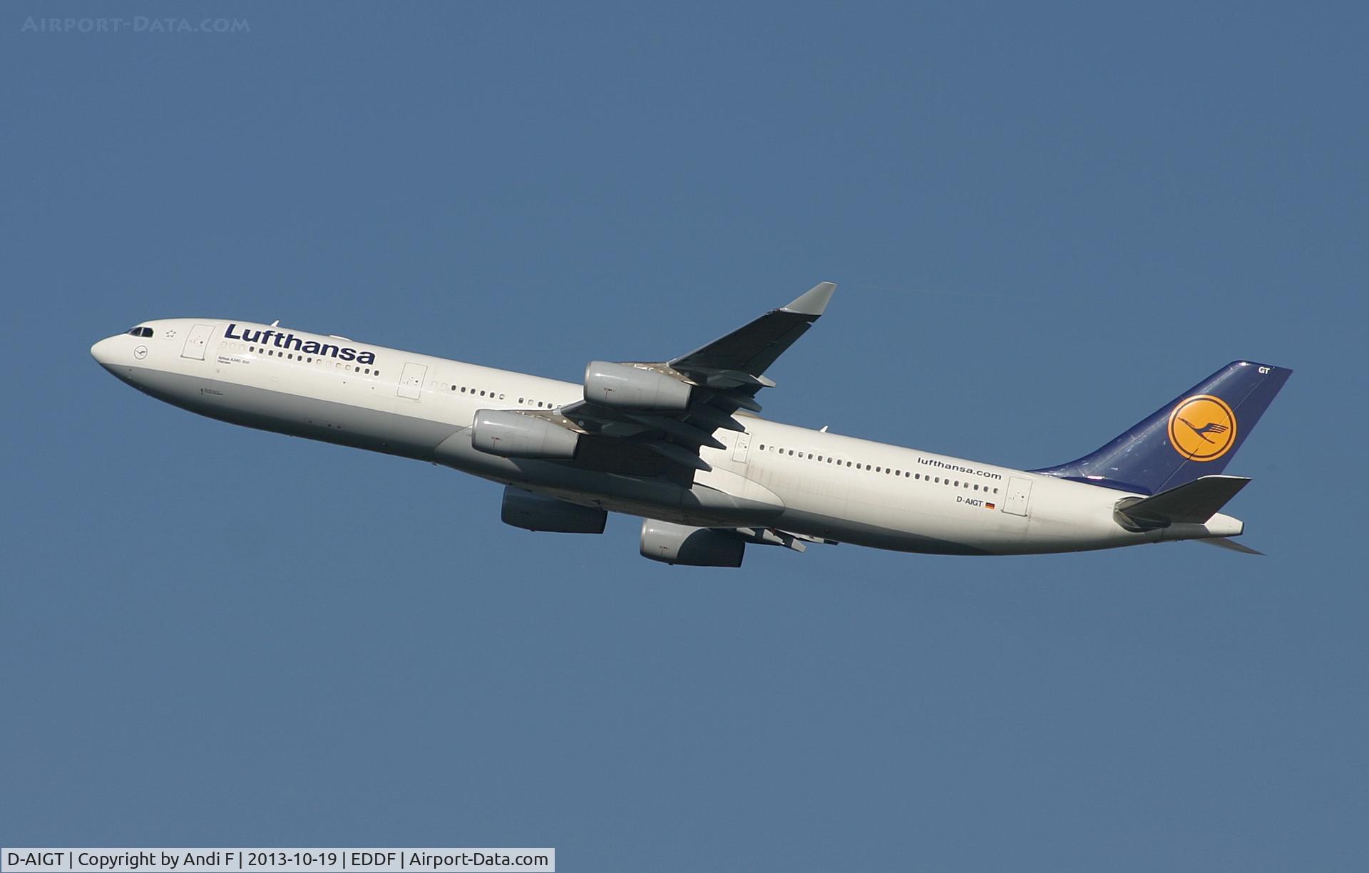 D-AIGT, 1999 Airbus A340-313 C/N 304, Lufthansa Airbus A340-313X