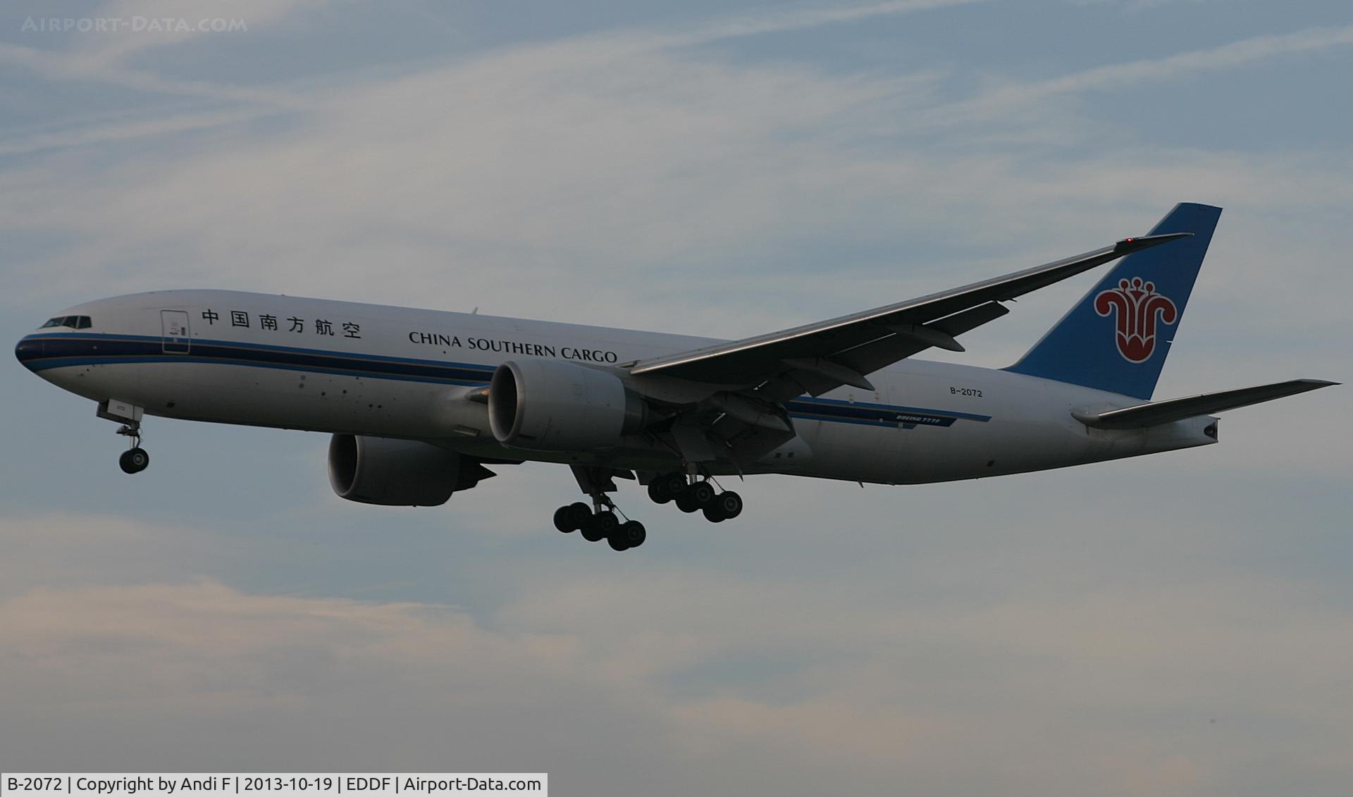 B-2072, 2009 Boeing 777-F1B C/N 37310, China Southern Cargo Boeing 777-F1B
