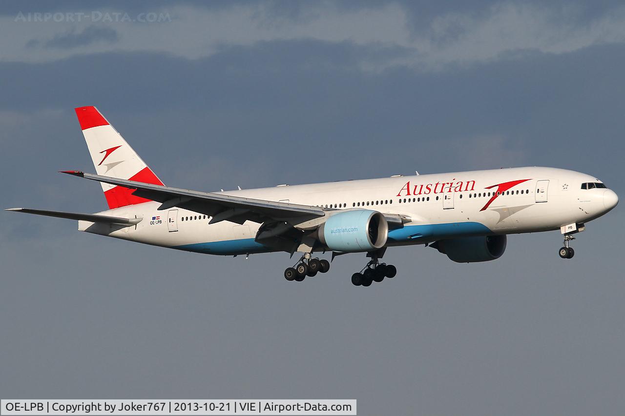 OE-LPB, 1998 Boeing 777-2Z9/ER C/N 28699, Austrian Airlines