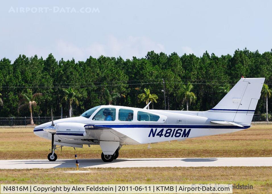 N4816M, 1978 Beech 95-B55 (T42A) Baron C/N TC-2157, Tamiami
