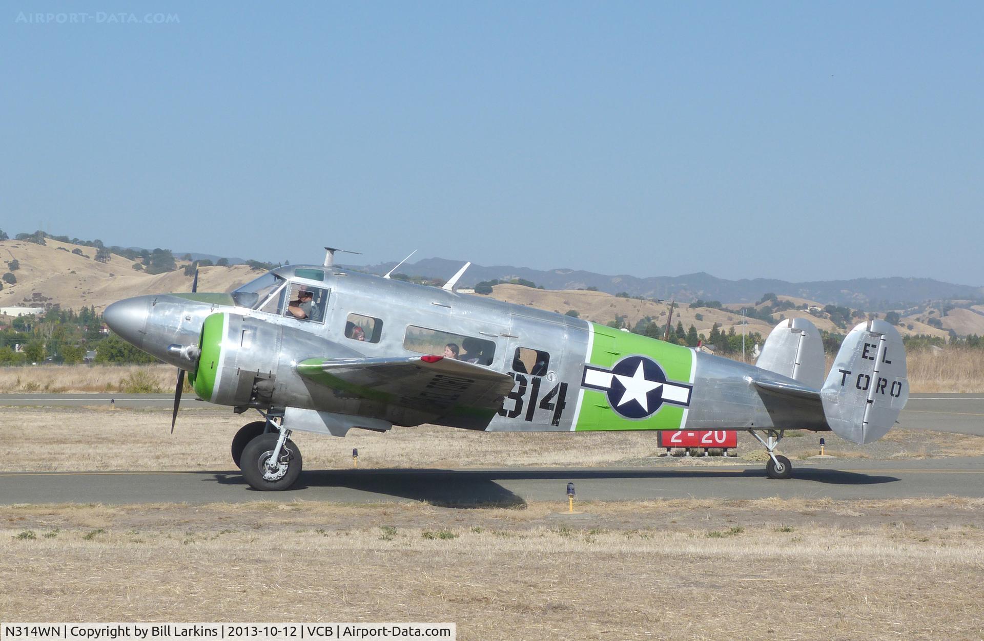 N314WN, 1952 Beech C-45H Expeditor C/N AF-566, At Mustang Day 2013