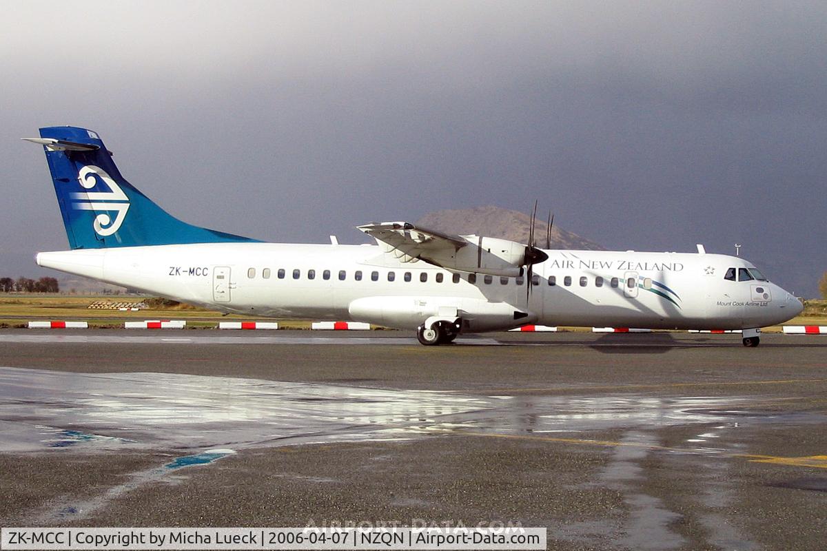 ZK-MCC, 2004 ATR 72-212A C/N 714, At Queenstown