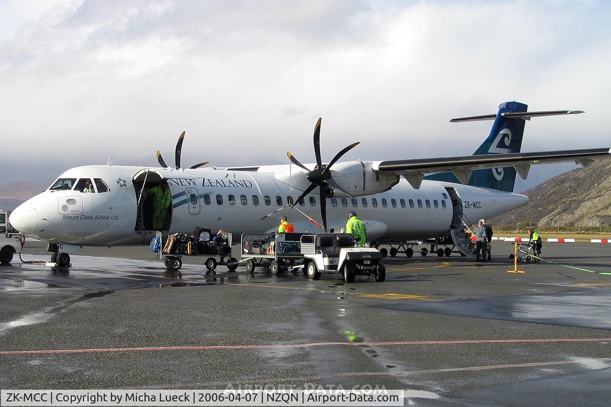 ZK-MCC, 2004 ATR 72-212A C/N 714, At Queenstown