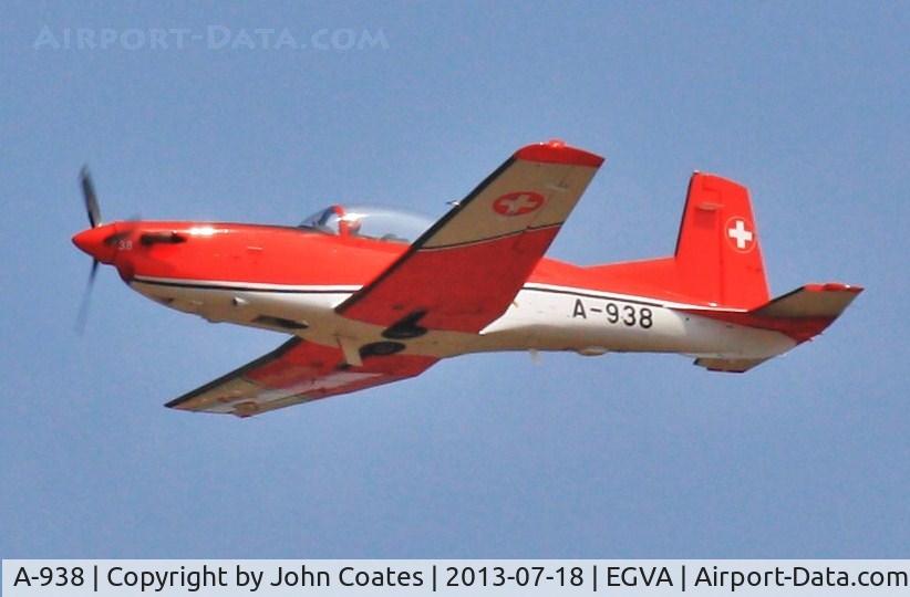 A-938, 1983 Pilatus PC-7 Turbo Trainer C/N 346, Arriving at RIAT 2013
