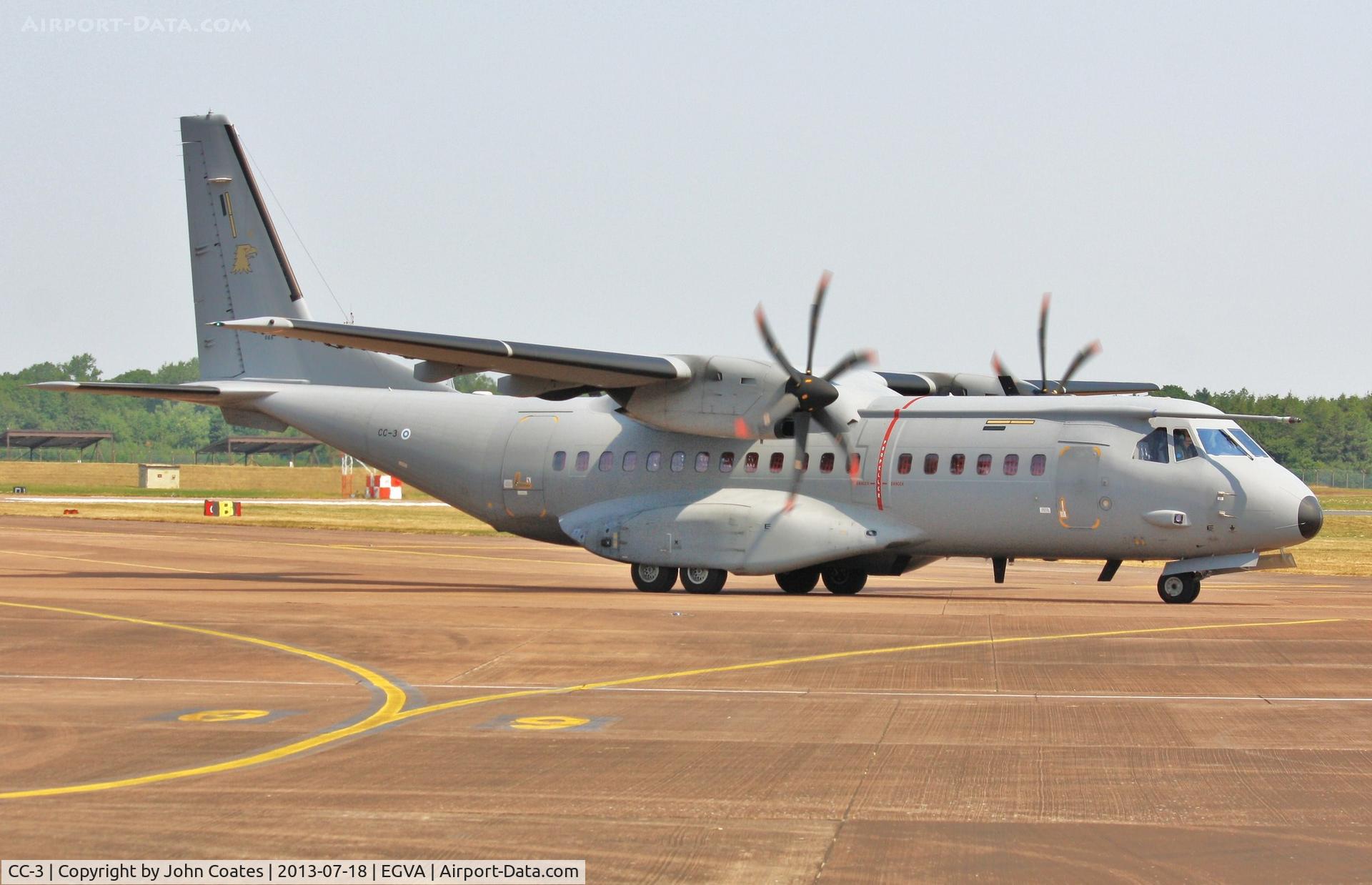 CC-3, 2011 CASA CN-295M C/N S-086, Arriving for RIAT 2013