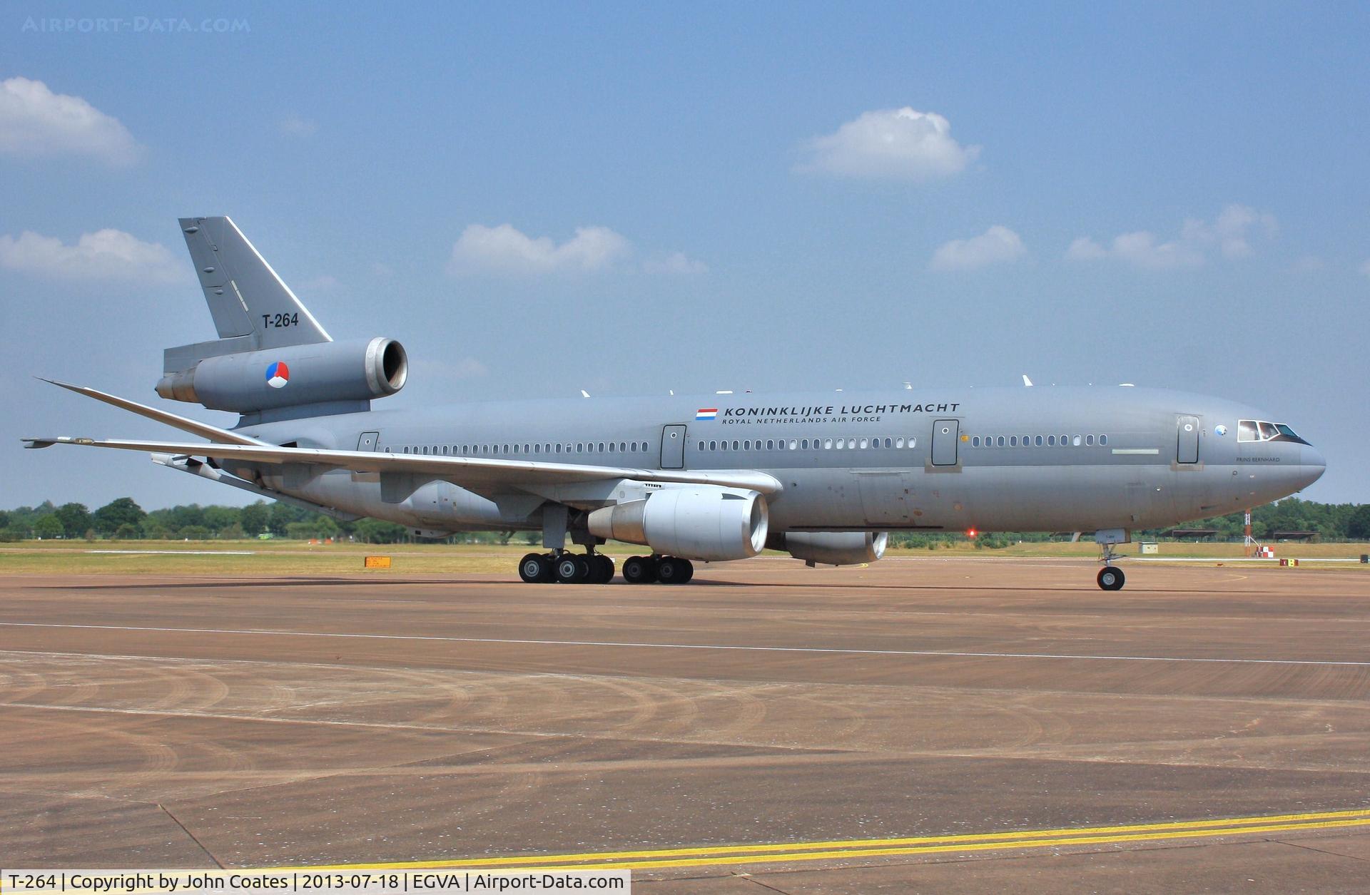 T-264, 1978 McDonnell Douglas KDC-10-30CF C/N 46985, Taxiing to static park on arrival at RIAT