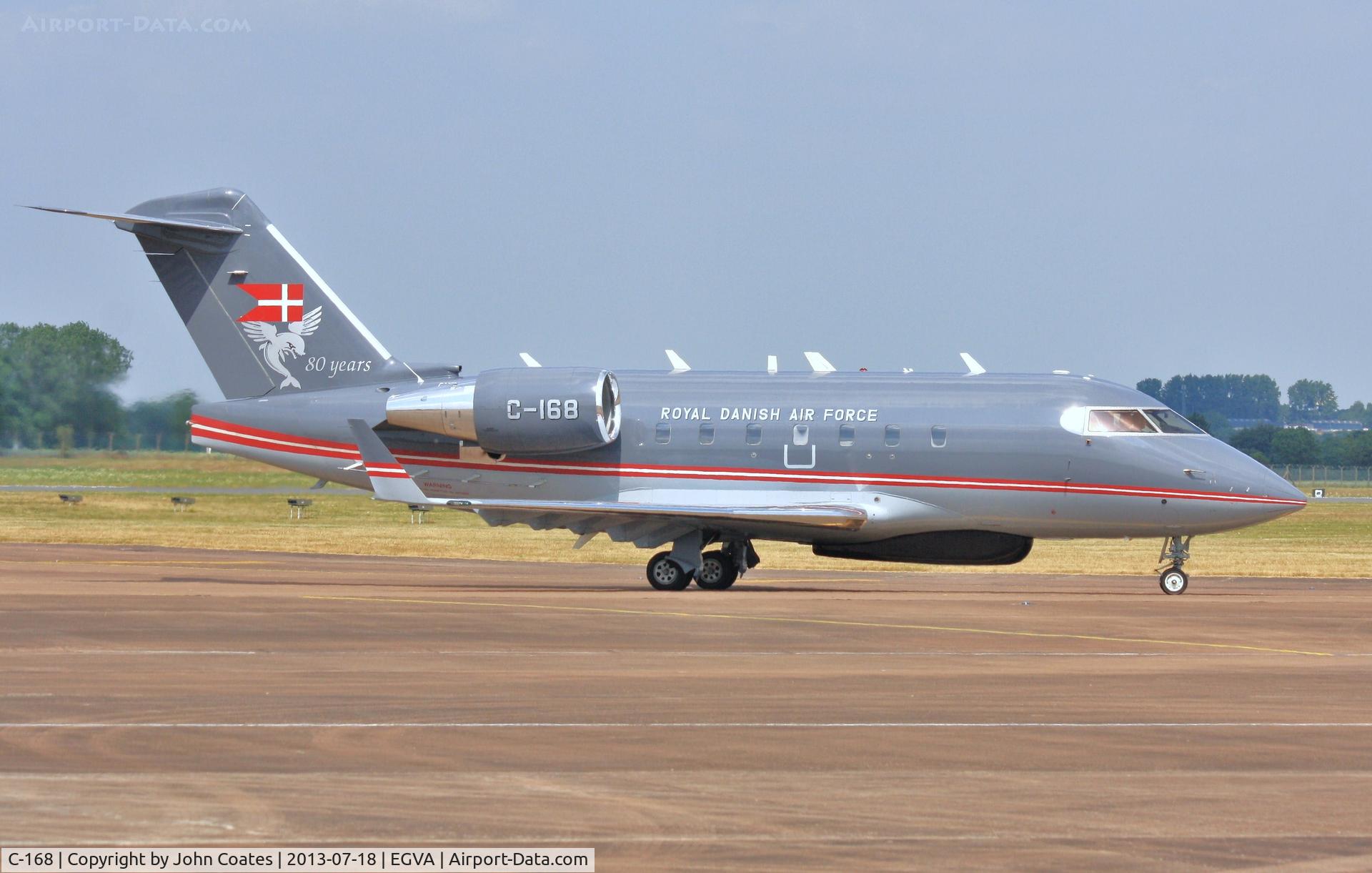 C-168, 2000 Bombardier Challenger 604 (CL-600-2B16) C/N 5468, Arriving at rIAT 2013