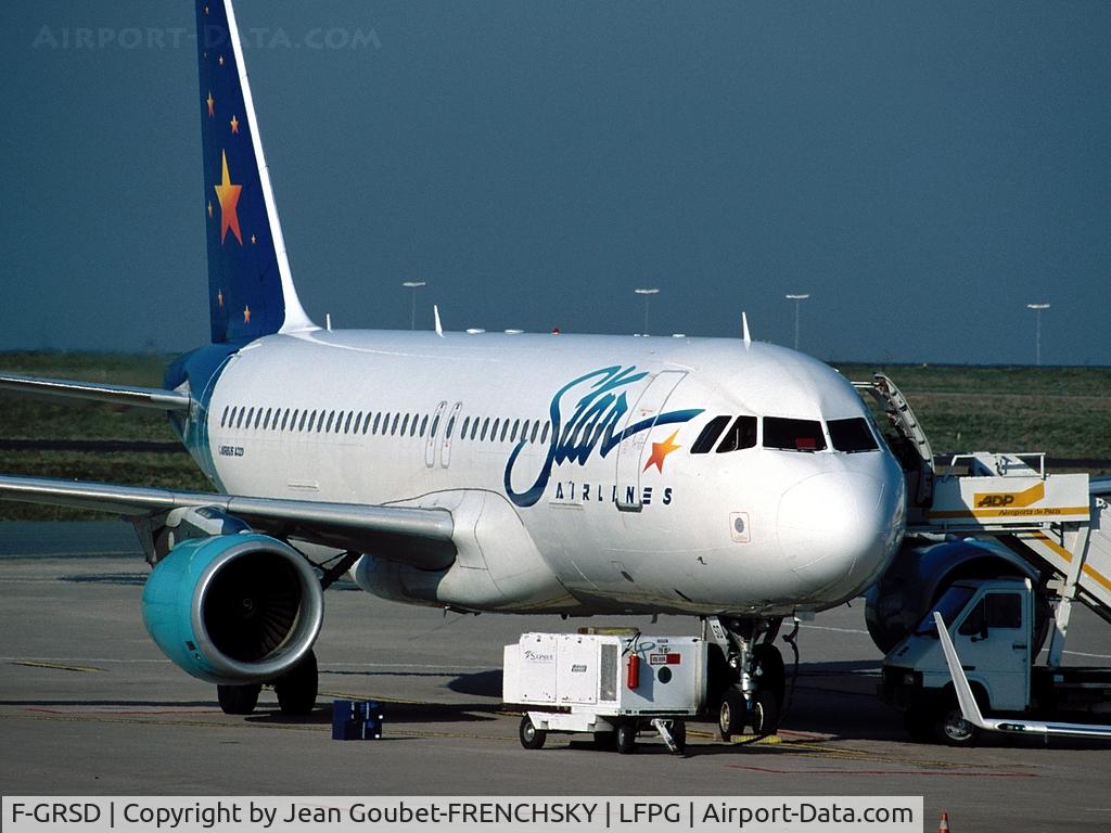 F-GRSD, 1996 Airbus A320-214 C/N 653, Star Europe at CDG T1