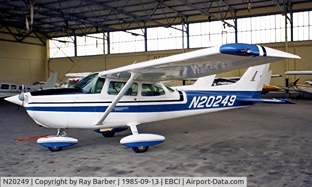 N20249, Cessna 172M C/N 17261130, Cessna 172M Skyhawk [172-61130] Charleroi-Gosselies~OO 13/09/1985. Taken from a slide.
