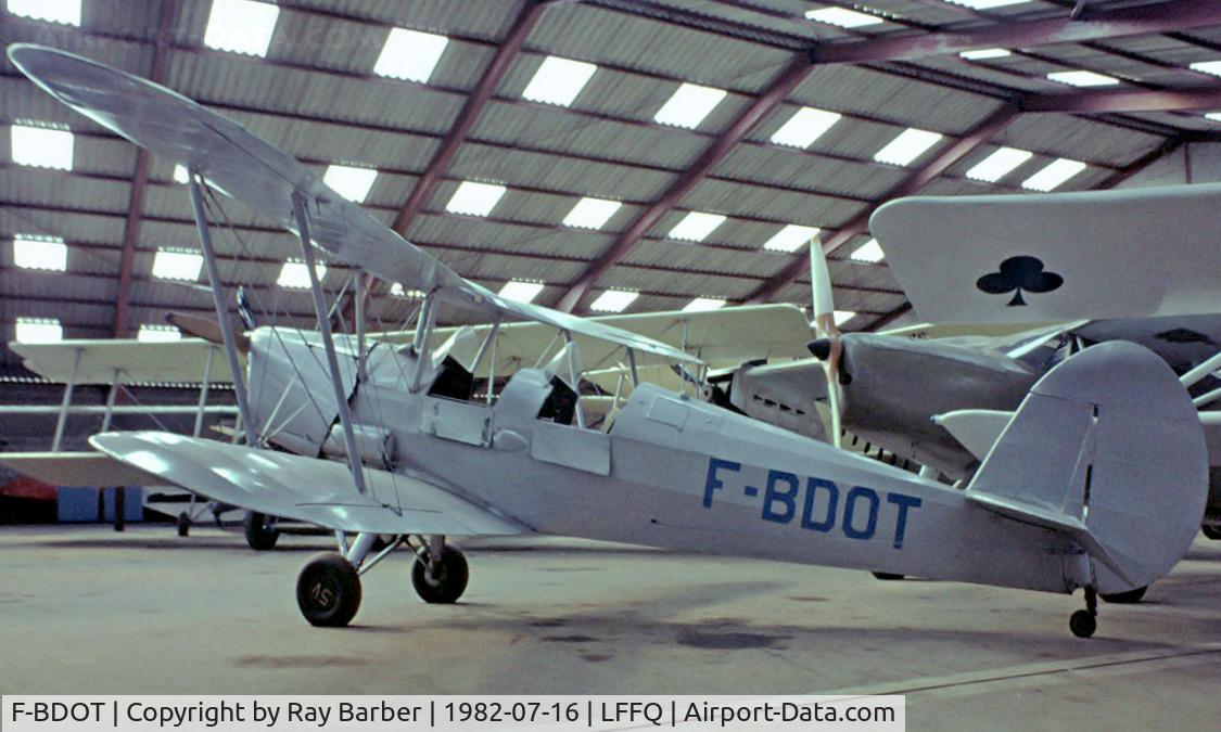 F-BDOT, Stampe-Vertongen SV-4C C/N 396, SNCAN Stampe SV.4C [396] La Ferte Alais~F 16/07/1982. Taken from a slide.