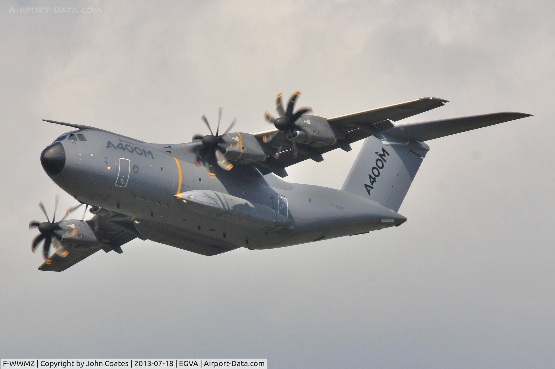 F-WWMZ, 2011 Airbus A400M-180 Atlas C/N 006, Low pass arriving at RIAT 2013