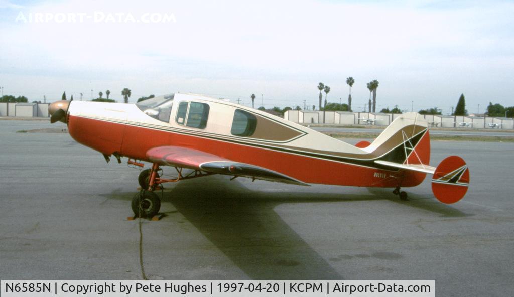 N6585N, 1950 Bellanca 14-19 Cruisair Senior C/N 2038, N6585N at Compton 1997