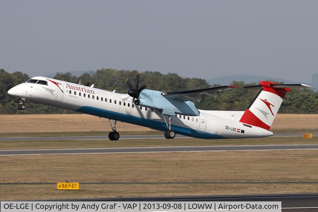 OE-LGE, 2001 De Havilland Canada DHC-8-402Q Dash 8 C/N 4042, Austrian Arrows DHC 8-400