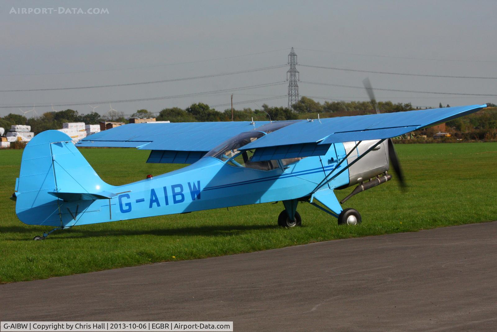 G-AIBW, 1946 Auster J-1N Alpha C/N 2158, at Breighton's Pre Hibernation Fly-in, 2013