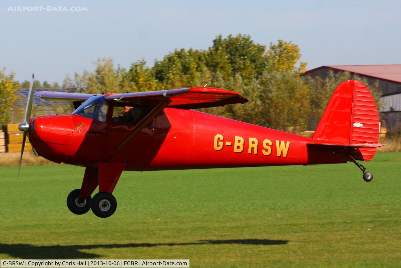 G-BRSW, 1946 Luscombe 8A C/N 3249, at Breighton's Pre Hibernation Fly-in, 2013