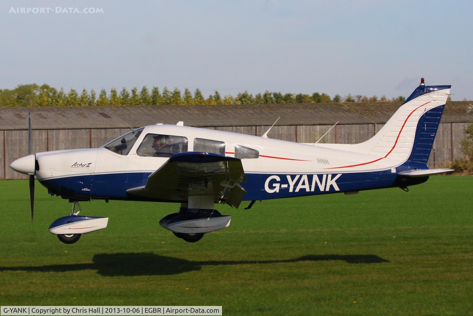 G-YANK, 1979 Piper PA-28-181 Cherokee Archer II C/N 28-8090163, at Breighton's Pre Hibernation Fly-in, 2013