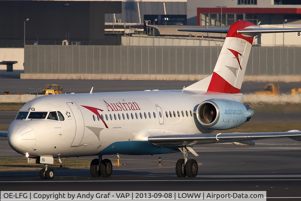OE-LFG, 1995 Fokker 70 (F-28-0070) C/N 11549, Austrian Arrows F70