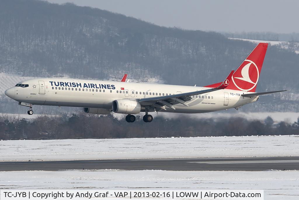 TC-JYB, 2011 Boeing 737-9F2/ER C/N 40974, Turkish Airlines 737-900