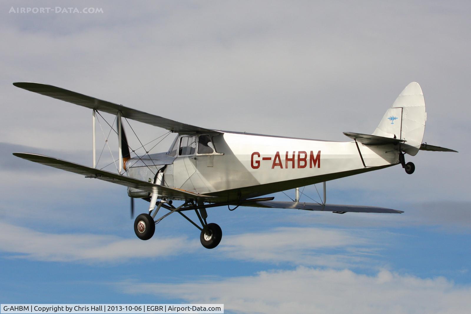 G-AHBM, 1935 De Havilland DH.87B Hornet Moth C/N 8126, at Breighton's Pre Hibernation Fly-in, 2013