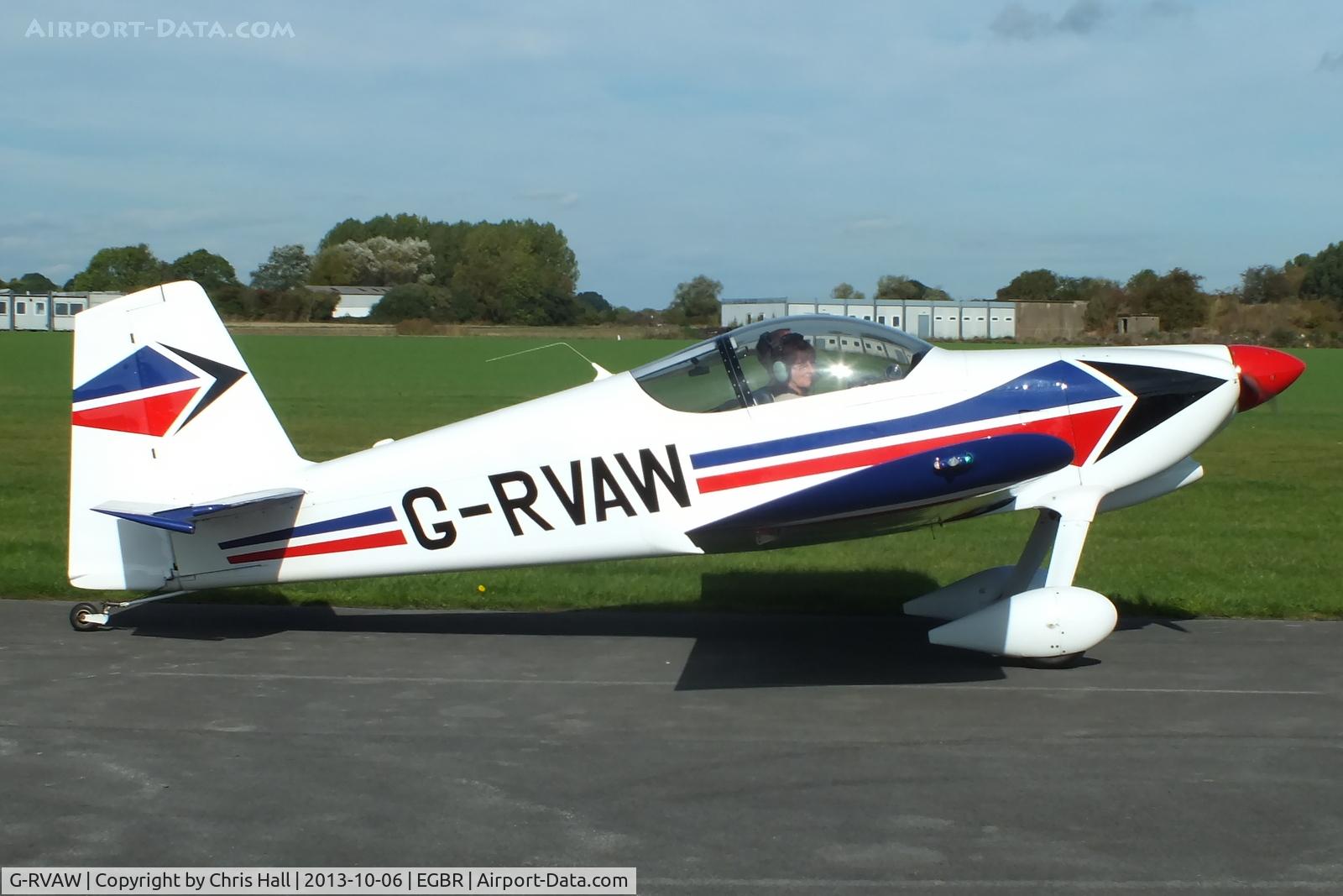 G-RVAW, 2000 Vans RV-6 C/N PFA 181-13234, at Breighton's Pre Hibernation Fly-in, 2013