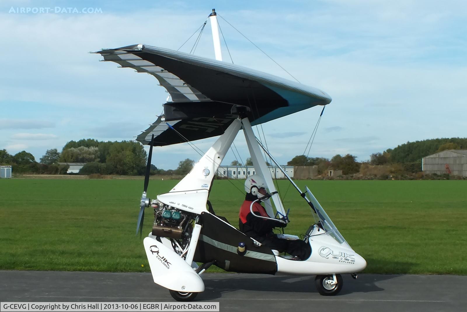 G-CEVG, 2007 Pegasus Quik C/N 8319, at Breighton's Pre Hibernation Fly-in, 2013