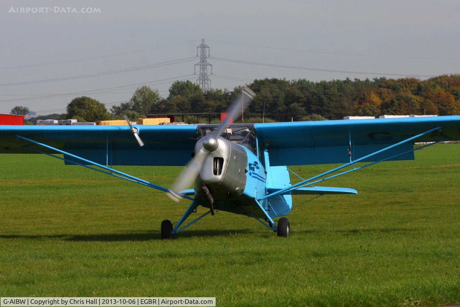 G-AIBW, 1946 Auster J-1N Alpha C/N 2158, at Breighton's Pre Hibernation Fly-in, 2013
