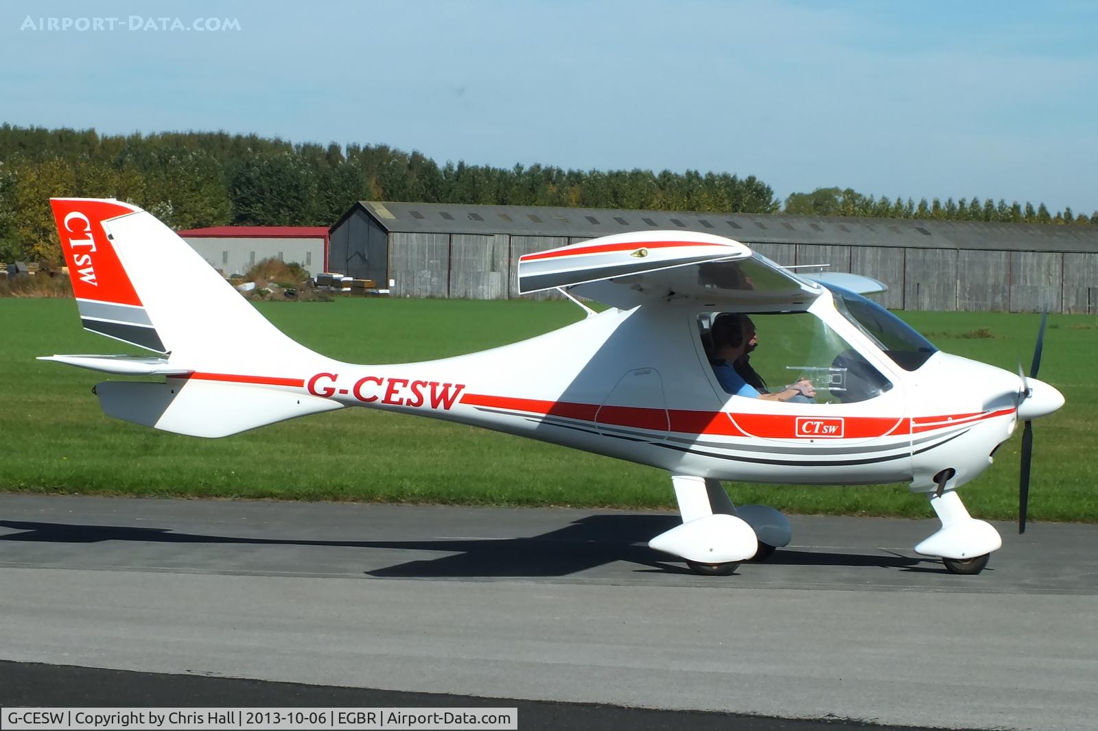 G-CESW, 2007 Flight Design CTSW C/N 8296, at Breighton's Pre Hibernation Fly-in, 2013