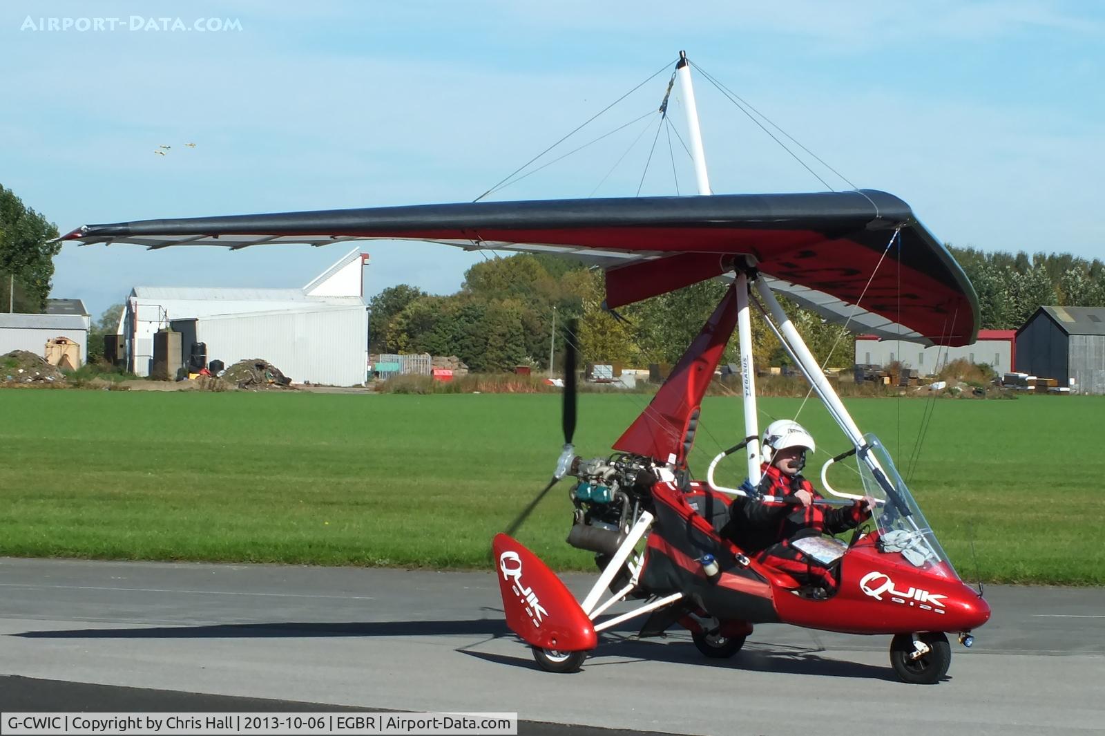 G-CWIC, 2004 Mainair Pegasus Quik C/N 8067, at Breighton's Pre Hibernation Fly-in, 2013