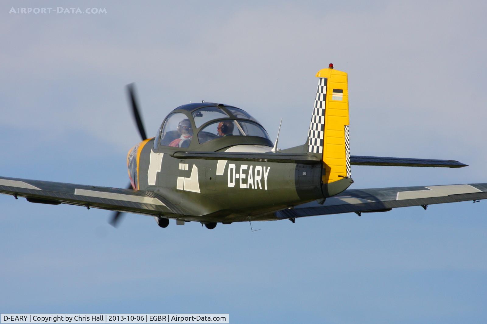 D-EARY, 1959 Piaggio P-149D C/N 057, at Breighton's Pre Hibernation Fly-in, 2013