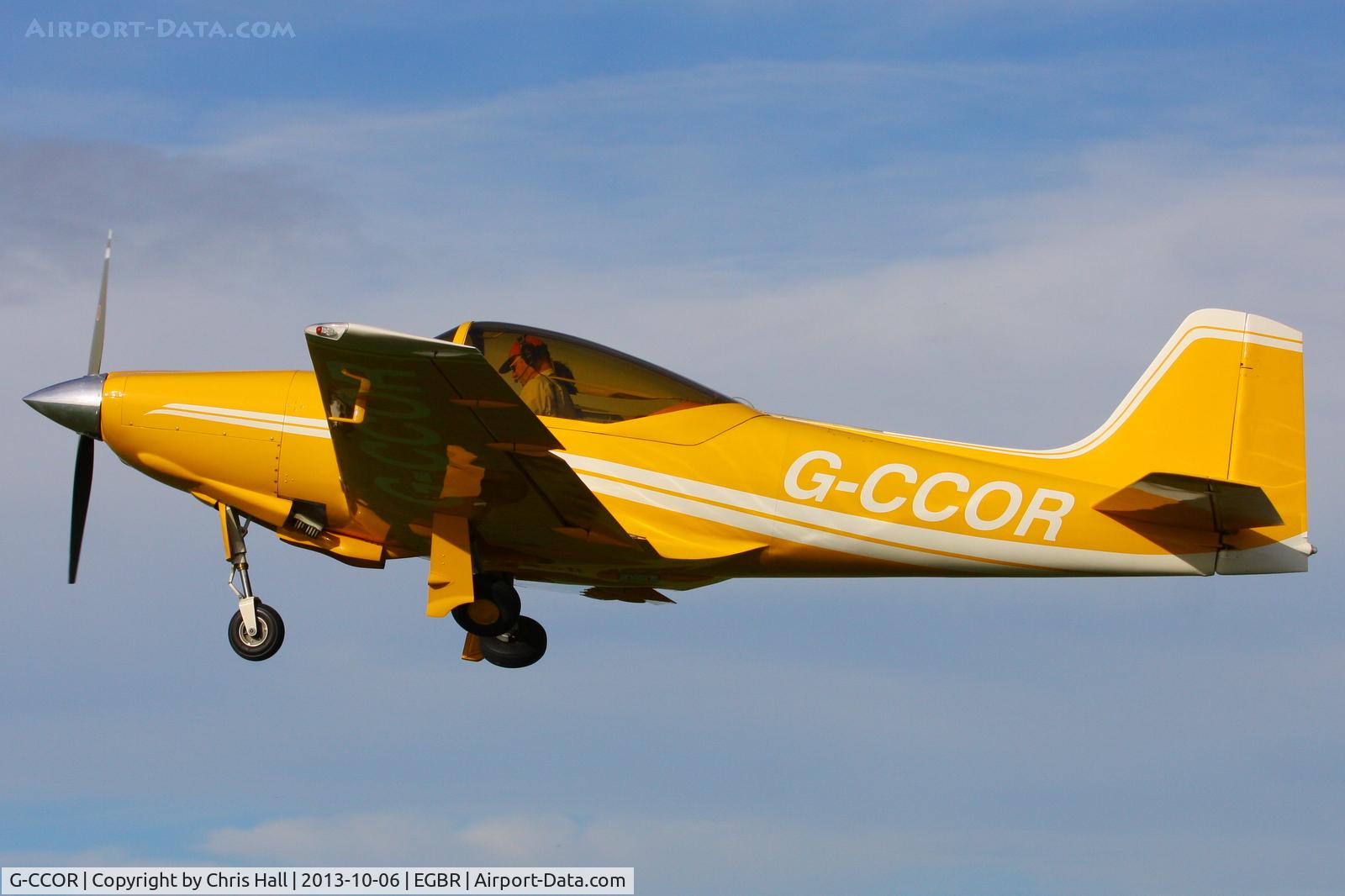 G-CCOR, 2005 Sequoia F8L Falco C/N PFA 100-10588, at Breighton's Pre Hibernation Fly-in, 2013