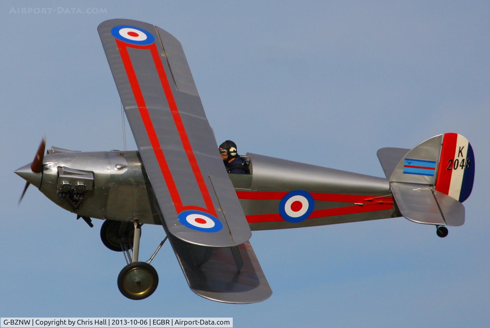 G-BZNW, 2003 Isaacs Fury II C/N PFA 011-13402, at Breighton's Pre Hibernation Fly-in, 2013