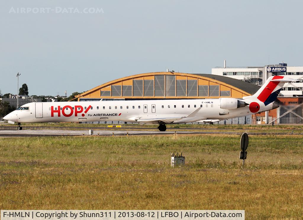 F-HMLN, 2012 Bombardier CRJ-1000EL NG (CL-600-2E25) C/N 19024, Lining up rwy 32R for departure...