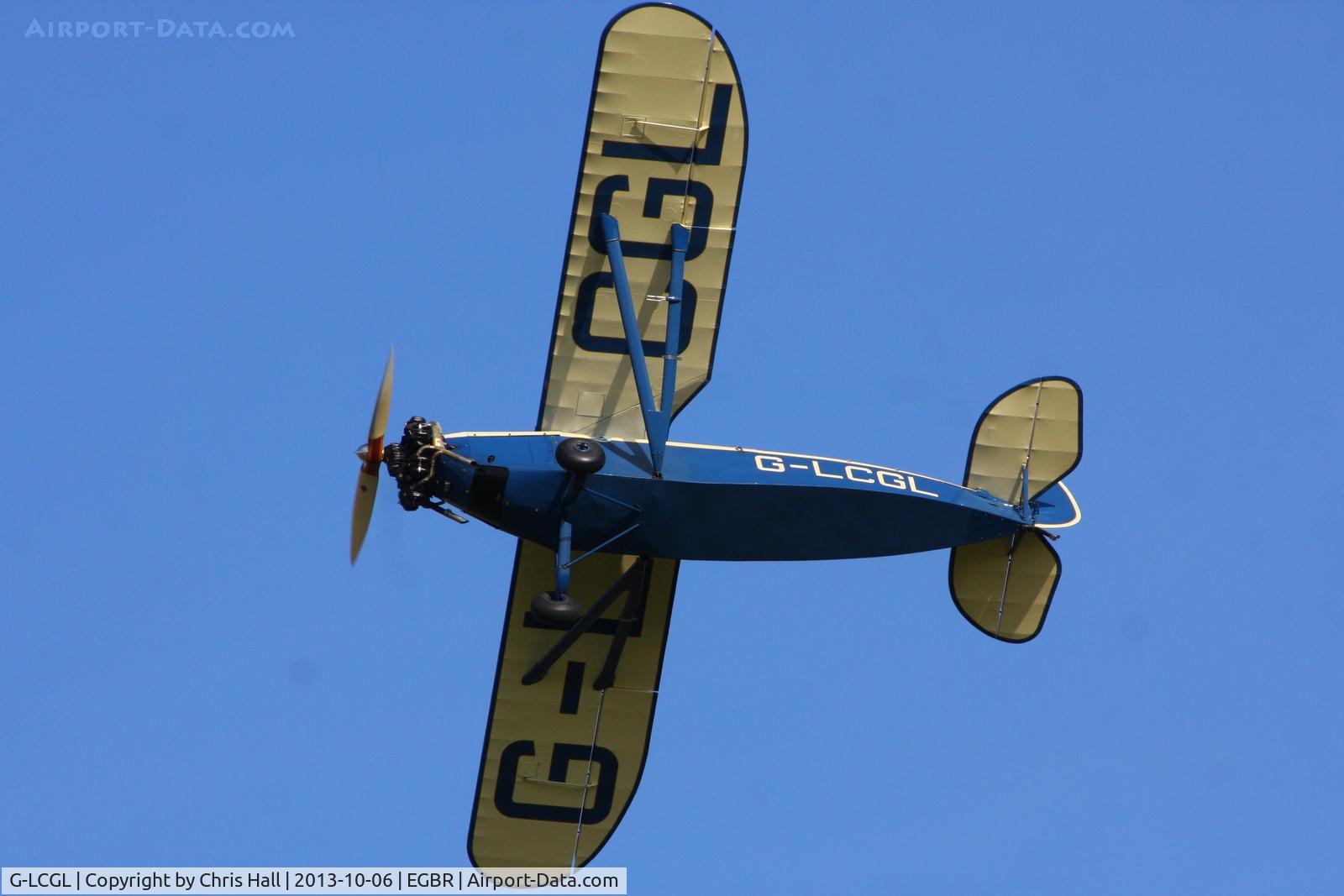 G-LCGL, 1993 Comper CLA7 Swift Replica C/N PFA 103-11089, at Breighton's Pre Hibernation Fly-in, 2013