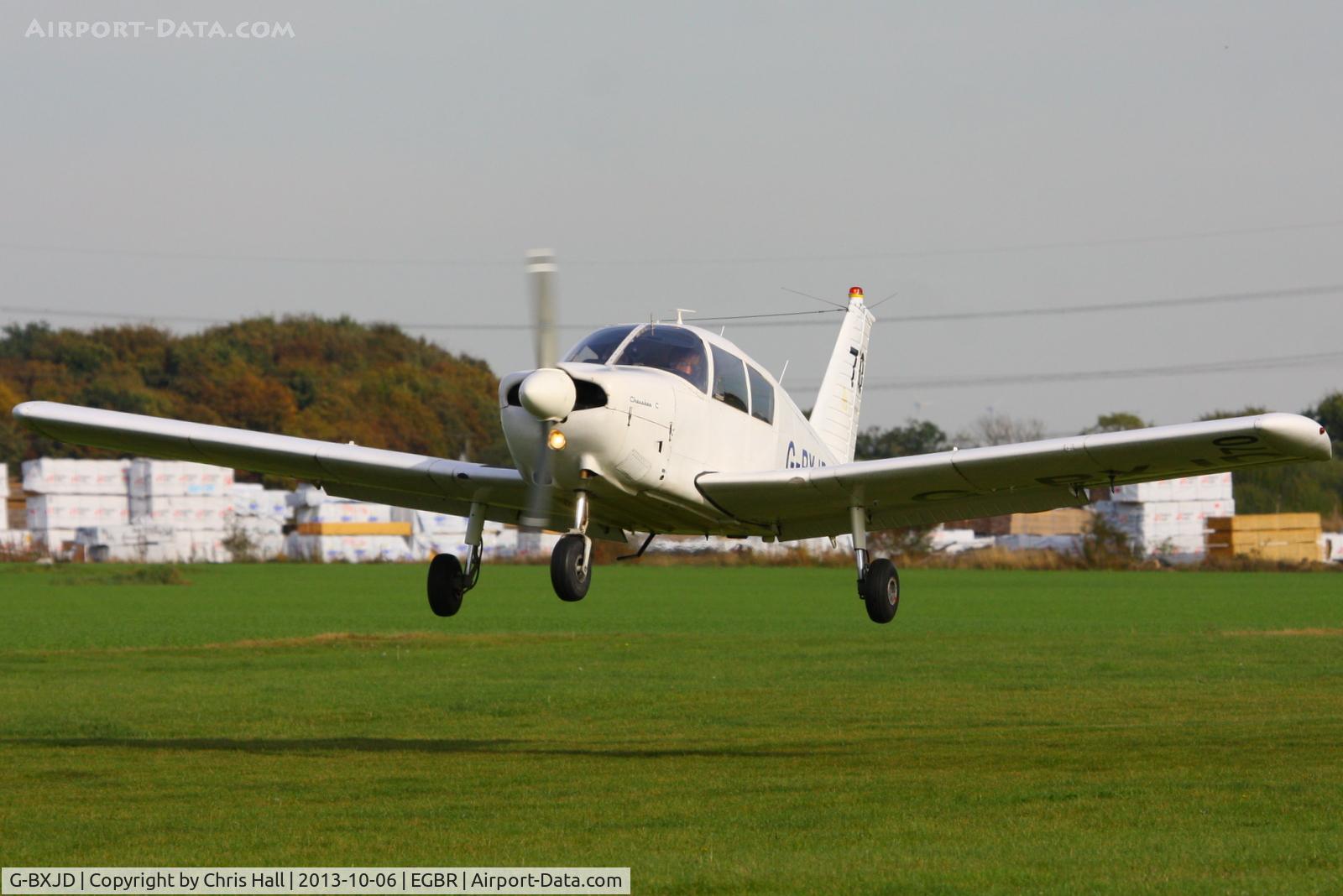 G-BXJD, 1967 Piper PA-28-180 Cherokee C/N 28-4215, at Breighton's Pre Hibernation Fly-in, 2013