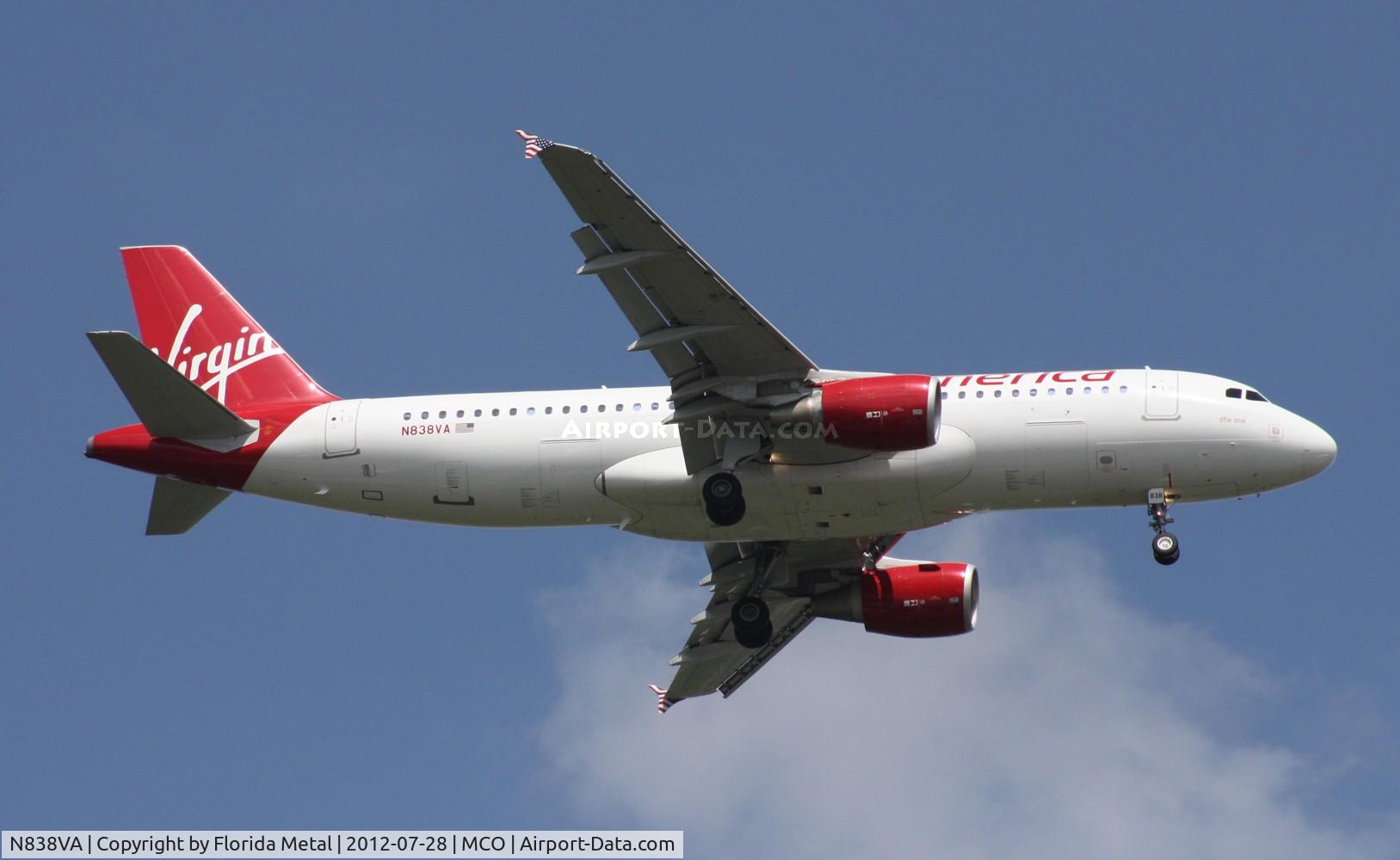 N838VA, 2010 Airbus A320-214 C/N 4559, Virgin America A320
