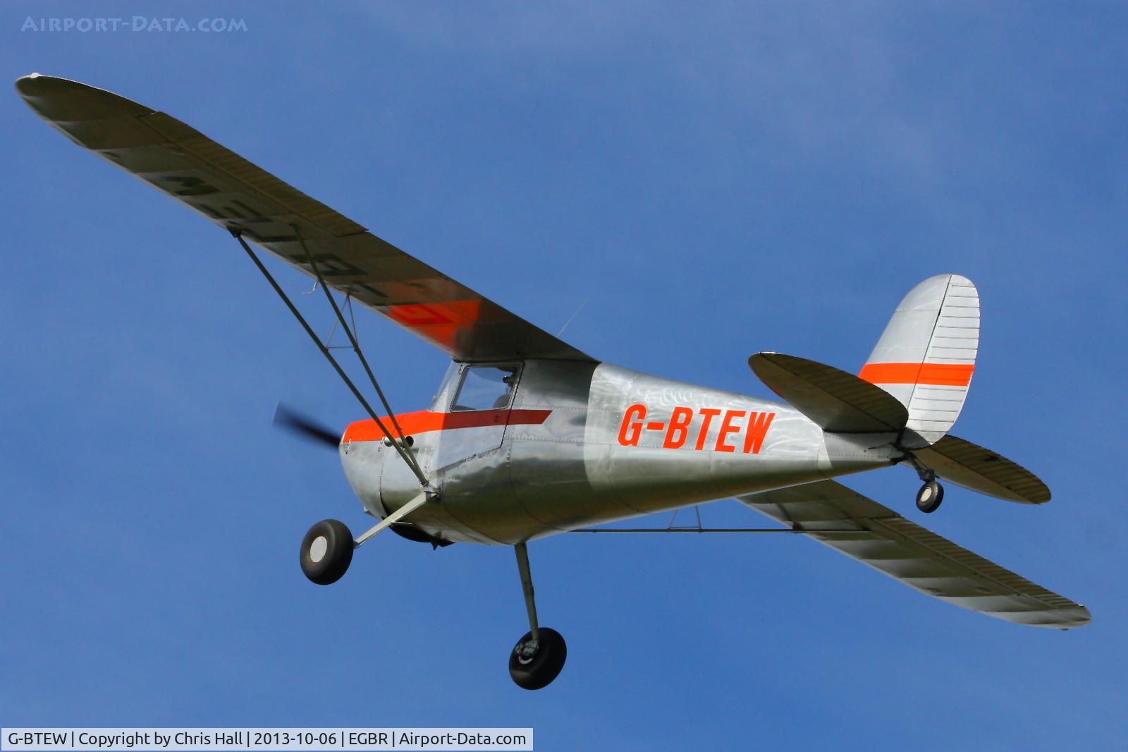 G-BTEW, 1946 Cessna 120 C/N 10238, at Breighton's Pre Hibernation Fly-in, 2013