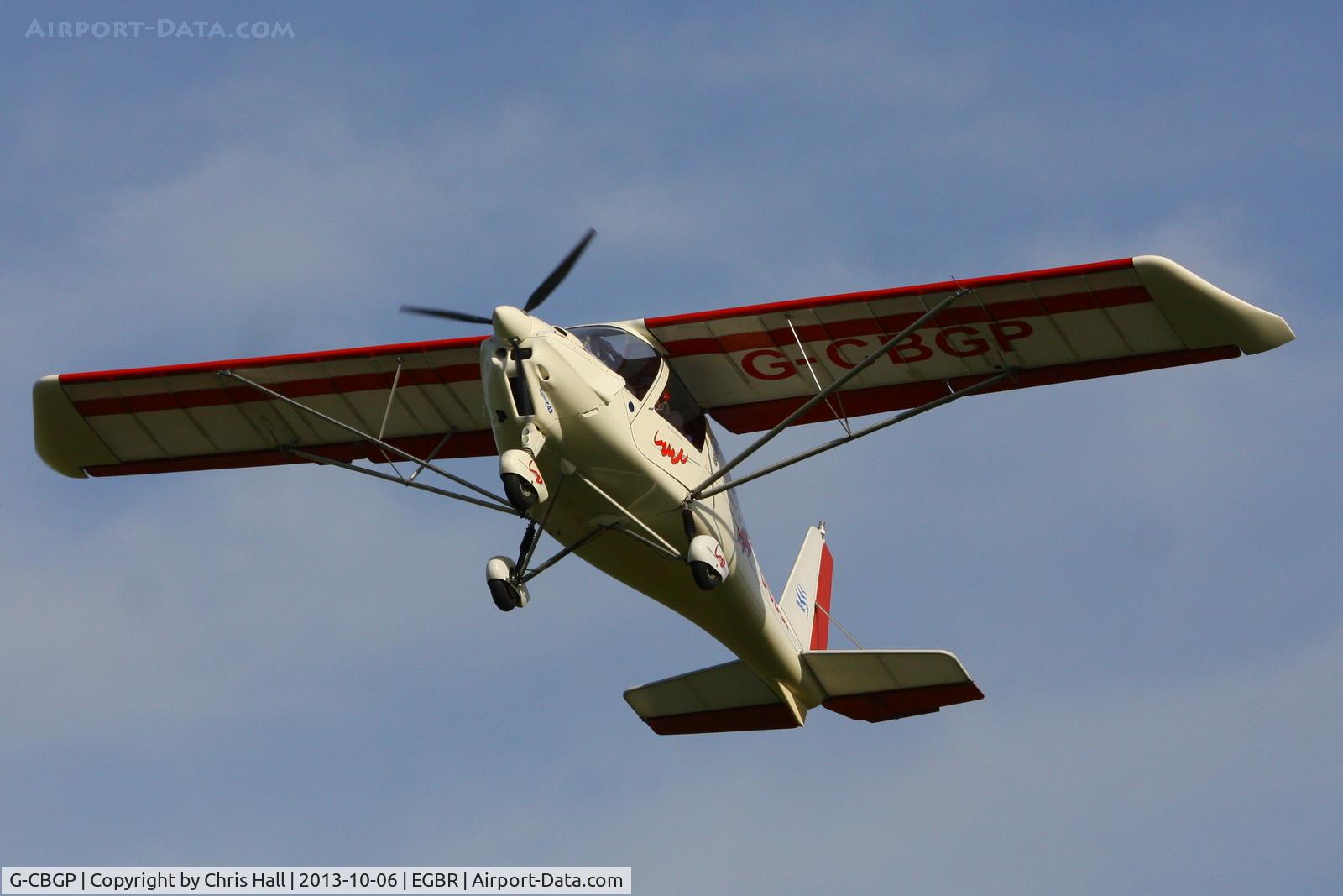 G-CBGP, 2001 Comco Ikarus C42 FB UK C/N PFA 322-13741, at Breighton's Pre Hibernation Fly-in, 2013